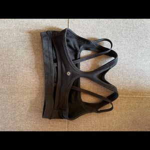 Lululemon strappy bra black
